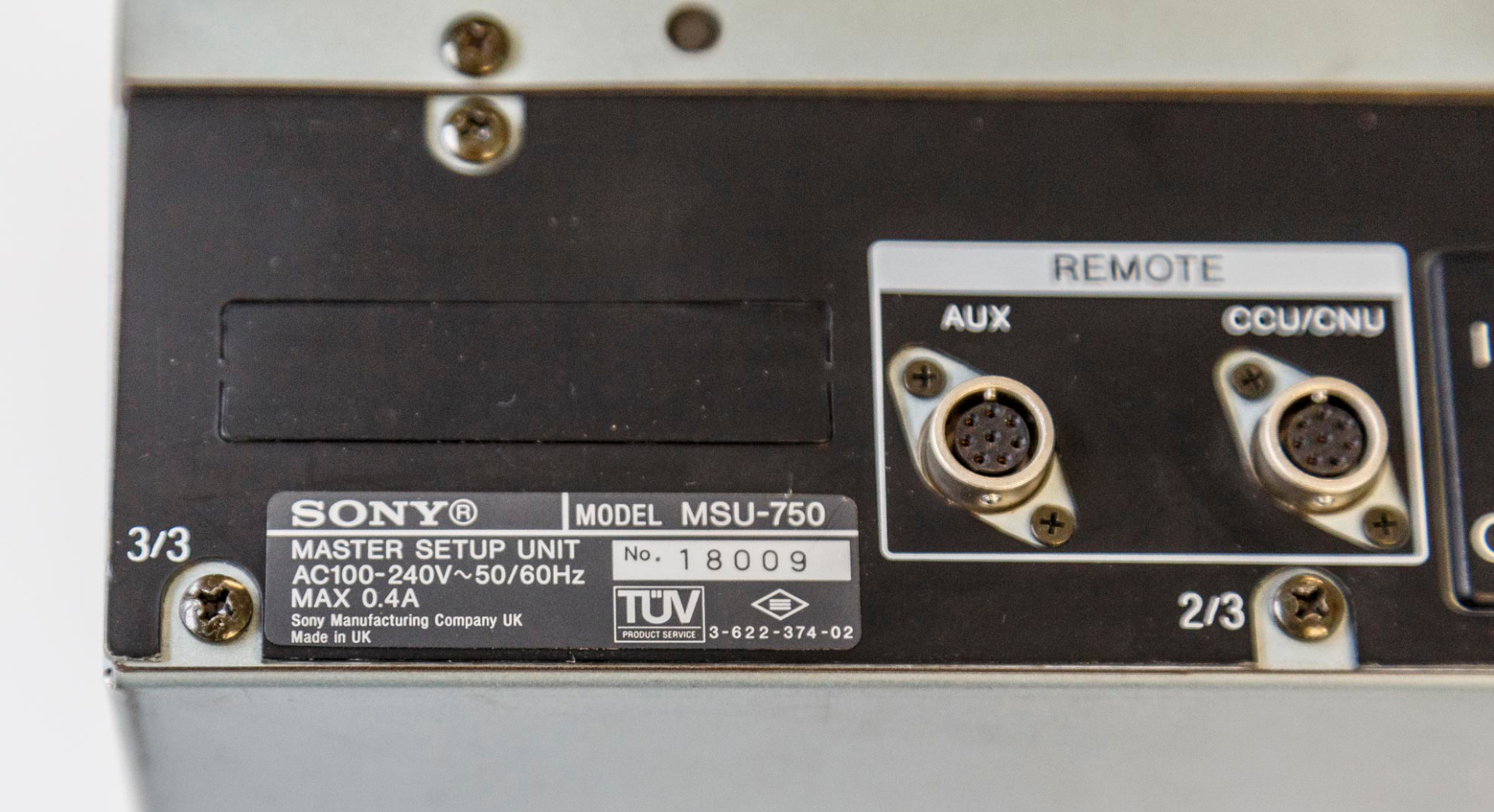 Sony MSU-750 master setup unit for BVP Cameras | 395,00 EUR